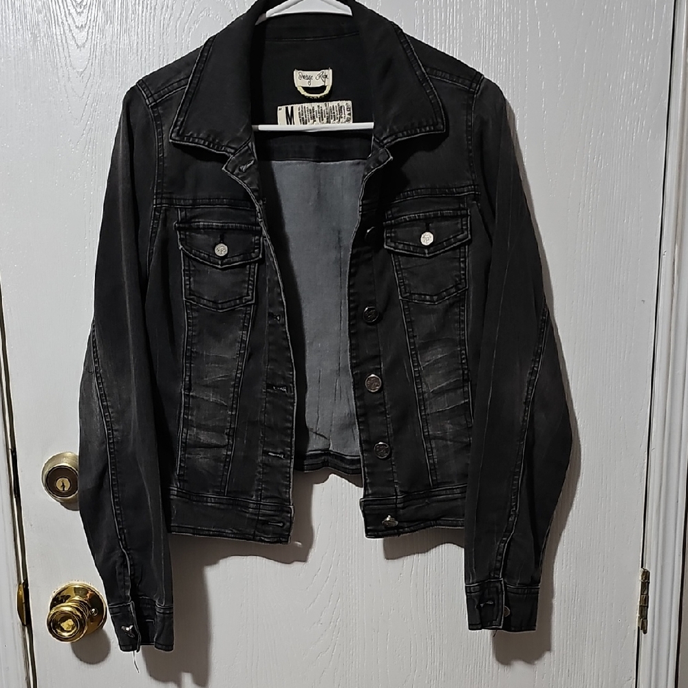 Indigo Rein Charcoal Denim Jacket